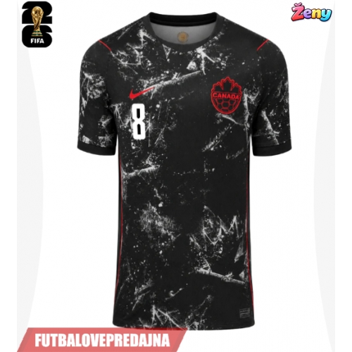 Lacne Ženy Futbalové dres Kanada Ismael Kone #8 MS 2026 Krátky Rukáv - Preč